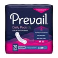 Prevail Prevail Daily Incontinent Pad 9-1/4" L Regular Length Moderate, PK 20 BC-012